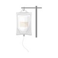 Saline Drip for Hospital Treatment and Medical Cure Vector Set