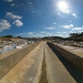 Saline exploration in Rio Maior - Portugal Royalty Free Stock Photo
