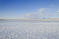 Saline lagoon with mountain San Pedro de Atacama