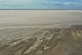 Saline lagoon in Pampas Landscape, La Pampa Province,