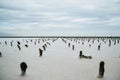 Saline,salt lake Baskunchak. Astrakhan region. Russian landscape Royalty Free Stock Photo