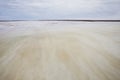 Saline salt lake Baskunchak landscape. Royalty Free Stock Photo