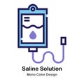 Saline Solution mono color icon