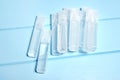 Vials of Saline Solution