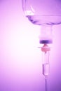 Saline solution in vignette style Royalty Free Stock Photo