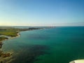 Saline Trapani seen from the airplane - Sicily Royalty Free Stock Photo