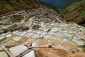 Salineras de Maras, Amazing Salt Mines in the Canyon of the Sacred Valley of the Incas, Cusco region, Peru
