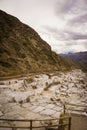 Salineras de Maras, in Urubamba Cusco Peru
