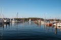 Saling boats in the harbour in Germany Royalty Free Stock Photo