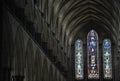 United Kingdom, England, Salisbury - Interior of the Salisbury Cathedral Royalty Free Stock Photo