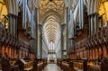 Salisbury Cathedral, Salisbury, England, United Kingdom inside reflections Royalty Free Stock Photo