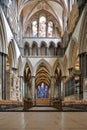 Salisbury Cathedral interior Royalty Free Stock Photo