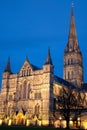 Salisbury Cathedral at Night Royalty Free Stock Photo