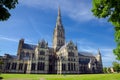 Salisbury Cathedral, In Spring Season, Salisbury, England Royalty Free Stock Photo