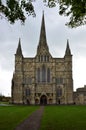 Salisbury Cathedral - West Front Entrance, Salisbury, Wiltshire, England Royalty Free Stock Photo