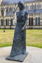 Walking Madonna Statue at Salisbury Cathedral in the UK