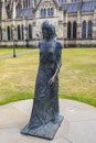 Walking Madonna Statue at Salisbury Cathedral in the UK