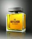 3D rendering idea for Russian Novichok perfume bottle.