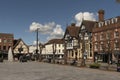 Historic buildings in Salisbury city centre, UK