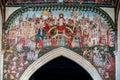 Colorful fresco of the Last Supper inside St ThomasÃ¢â¬â¢s church in Salisbury, Wiltshire, England, UK