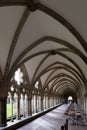 SALISBURY, WILTSHIRE/UK - MARCH 21 : Cloisters at Salisbury Cathedral in Salisbury Wiltshire on March 21, 2017. Unidentified Royalty Free Stock Photo