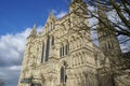 SALISBURY, WILTSHIRE, UNITED KINGDOM - Mar 15, 2015: Salisbury Cathedral, Wiltshire, England. March 15 2015 Royalty Free Stock Photo