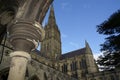 SALISBURY, WILTSHIRE, UNITED KINGDOM - Mar 15, 2015: Salisbury Cathedral, Wiltshire, England. March 15 2015 Royalty Free Stock Photo