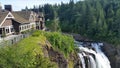 Salish Lodge and Spa Above Snoqualmie Falls Royalty Free Stock Photo