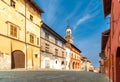 Salita al Castello street in Saluzzo, Italy