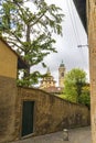 Salita della Scaletta, popular ladder in Bergamo, Italy Royalty Free Stock Photo