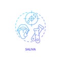 Saliva concept icon