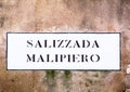 Information plate, Salizzada Malipiero