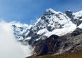 Salkantay or Salcantay trek in Peru Royalty Free Stock Photo