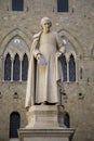 Sallustio Bandini statue in Siena, Italy Royalty Free Stock Photo