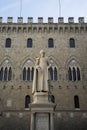 Sallustio Bandini statue in Siena, Italy Royalty Free Stock Photo