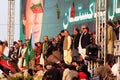 Salman Ahmed plays National Anthem at PTI Rally