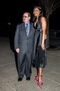 Salman Rushdie L and actress Pia Glenn