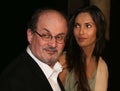 Salman Rushdie and Padma Lakshmi in Manhattan in 2006