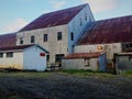 Salmon cannery buildings on Bristol Bay, Alaska