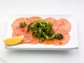 Salmon carpaccio