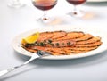 Salmon Carpaccio with Lemon