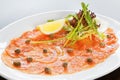 Salmon carpaccio