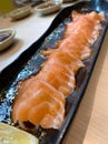 Salmon carpacio sushi tei Royalty Free Stock Photo