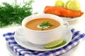 Salmon cream soup