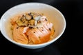 Salmon Donburi Foie Gras Royalty Free Stock Photo