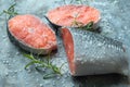 Salmon filets Royalty Free Stock Photo
