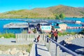 Salmon Fish farm of Wairepo Arm, Twizel, South Island, New Zealand Royalty Free Stock Photo