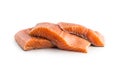 Salmon fish. Salmon fillet isolated on white Royalty Free Stock Photo