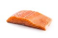 Salmon fish. Salmon fillet isolated on white Royalty Free Stock Photo
