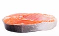 Salmon. Fresh raw salmon red fish steak. Royalty Free Stock Photo